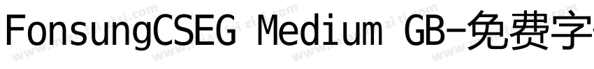 FonsungCSEG Medium GB字体转换